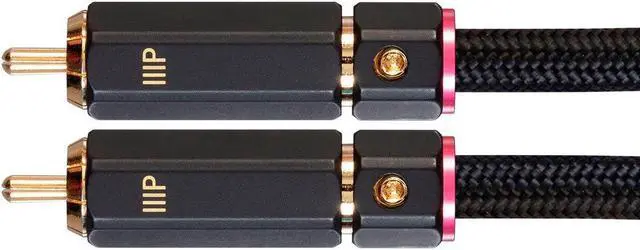 Alt view image 5 of 6 - Monoprice RCA to 2 RCA Pigtail Cable - 3 Feet - Black, M/M, Gold Plated, Double Shielded With Copper Braiding - Onix Series