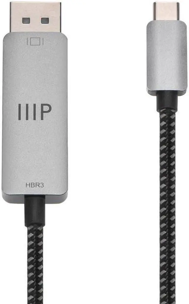 Alt view image 5 of 6 - Monoprice USB-C to DP Cable - 6 Feet | 8K@60Hz, 4K@144Hz/120Hz, 2K@240Hz, Compatible with MacBook Pro/Air, iPad Pro, USB-C Port Android, Laptops, Tablet, Phones