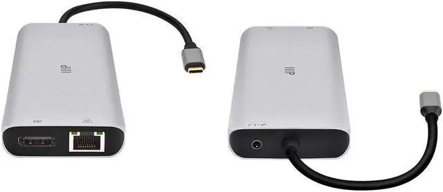 Alt view image 3 of 6 - Monoprice 13-in-1 Dual-HDMI + DisplayPort Multi-Stream Transport (MST) Dock