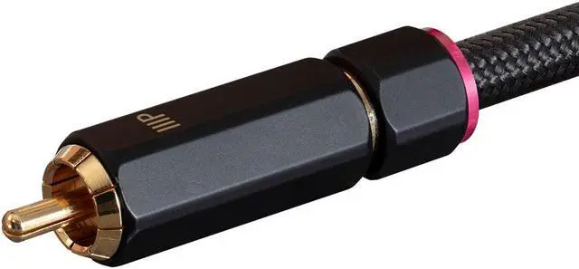 Alt view image 4 of 6 - Monoprice 1-Male to 2-Female RCA Y-Adapter - 1 Feet - Black | Gold Plated Connectors, Double Shielded With Copper Braiding - Onix Series