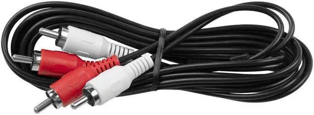Alt view image 3 of 4 - Monoprice Two-Channel Cable - 6 Feet - Black | 28AWG, with Red and White 2 RCA Plug/2 RCA Plug Male/Male