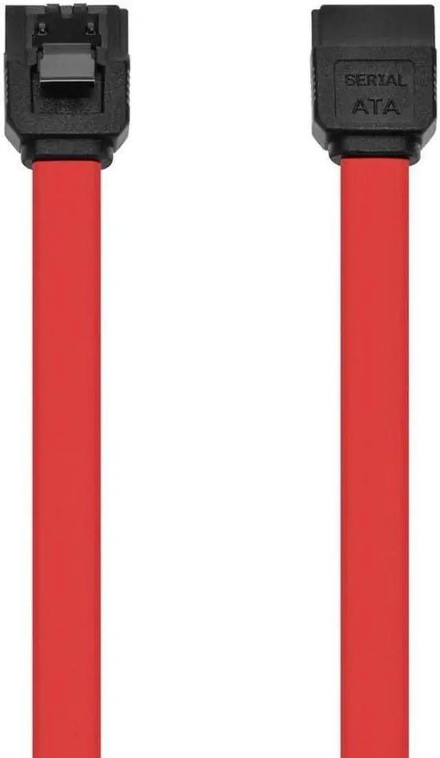 Alt view image 6 of 8 - Monoprice SATA 6Gbps Straight Connector Cable with Locking Latch - 1.5 Feet - Red (10 Pack) Compatible with SATA HDD, SSD, CD Driver, CD Writer