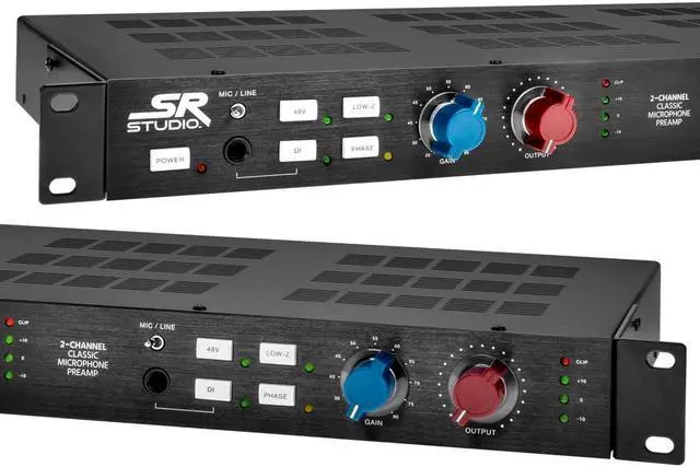 Alt view image 2 of 6 - SR Studio 2-Channel 1073-Style Microphone Preamp