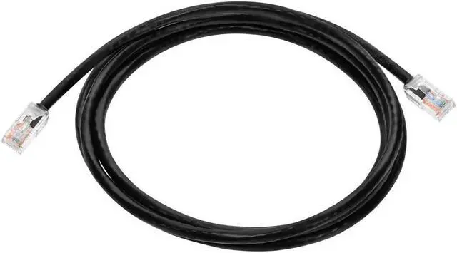 Alt view image 6 of 7 - Monoprice Cat6A Component Level Patch Cable - 7 Feet - Black | UTP, 24AWG, 500MHz, Pure Bare Copper, Snagless RJ45, Ethernet Cable - Micro SlimRun Series