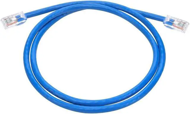 Alt view image 6 of 6 - Monoprice Cat6A Component Level Patch Cable - 3 Feet - Blue | UTP, 24AWG, 500MHz, Pure Bare Copper, Snagless RJ45, Ethernet Cable - Micro SlimRun Series