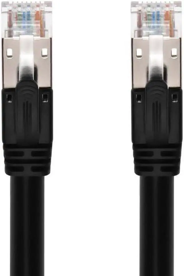 Alt view image 2 of 6 - Monoprice Cat6A 1ft Black PoE Patch Cable, 100W, PoE ++ (IEEE 802.3af/at/bt), UTP, 22AWG, 500MHz, Stranded Pure Bare Cop