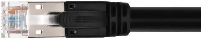Alt view image 4 of 6 - Monoprice Cat6A 1ft Black PoE Patch Cable, 100W, PoE ++ (IEEE 802.3af/at/bt), UTP, 22AWG, 500MHz, Stranded Pure Bare Cop
