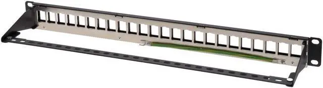 Alt view image 10 of 13 - Monoprice 24-Port 1U Blank Keystone Shielded Network Patch Panel T568A/B
