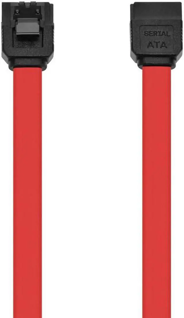 Alt view image 4 of 6 - Monoprice SATA 6Gbps Straight Cable with Locking Latch - 0.83 Feet - Red | Compatible with SSD, CD Writer, CD Driver, SATA HDD