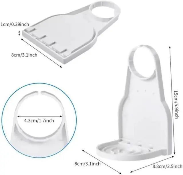 Alt view image 6 of 6 - MPM 2 Packs Laundry Detergent Cup Holder, Detergent Drip Catcher, Laundry Detergent Gadget Organizer