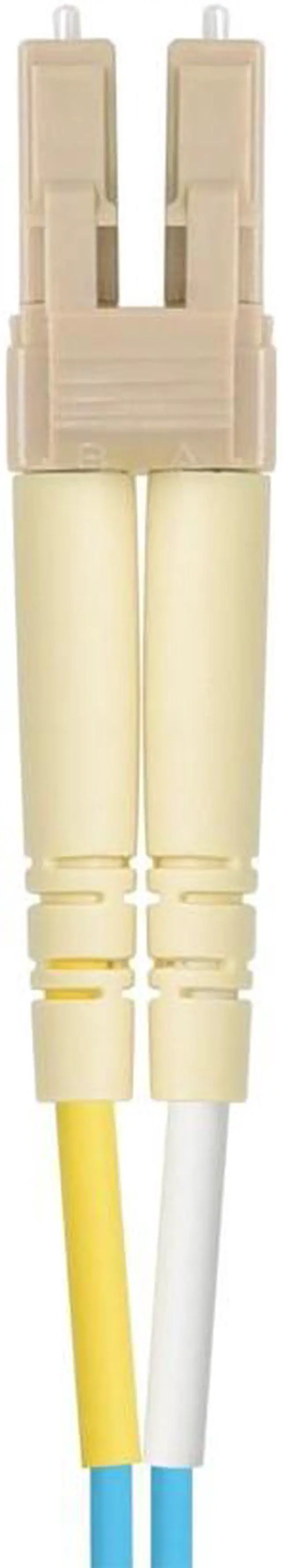 Alt view image 6 of 8 - Monoprice OM4 Fiber Optic Cable - 2 Meters - Aqua, LC/LC, UL, 50/125, Multi Mode, 10GB, OFNR, Corning, For High-Throughput Enterprise Networks
