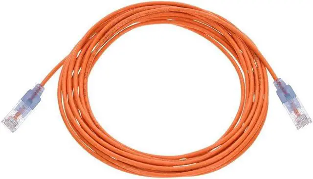 Alt view image 5 of 7 - Monoprice Cat6A Ethernet Patch Cable - 14 Feet - Orange (10 Pack) Snagless RJ45 550Mhz UTP Pure Bare Copper Wire 10G 30AWG - SlimRun Series