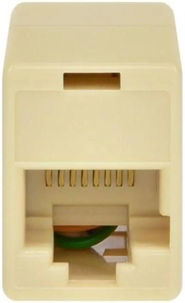 Alt view image 5 of 7 - Monoprice 8P8C RJ45 Straight Inline Coupler, Beige