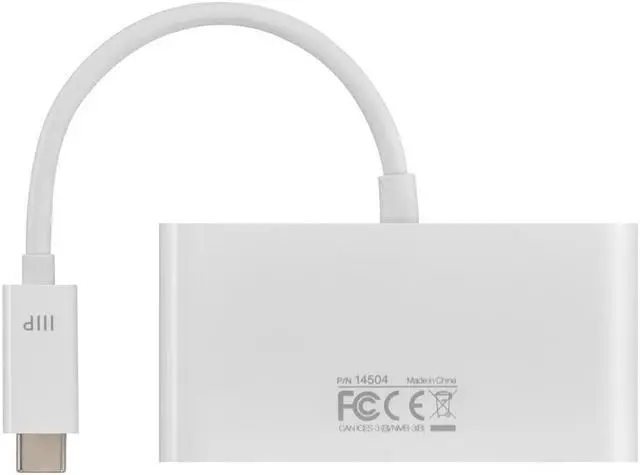 Alt view image 11 of 13 - Monoprice USB-C VGA Multiport Adapter - White, With USB 3.0 Connectivity & Mirror Display Resolutions Up To 1080p @ 60hz - Select Series
