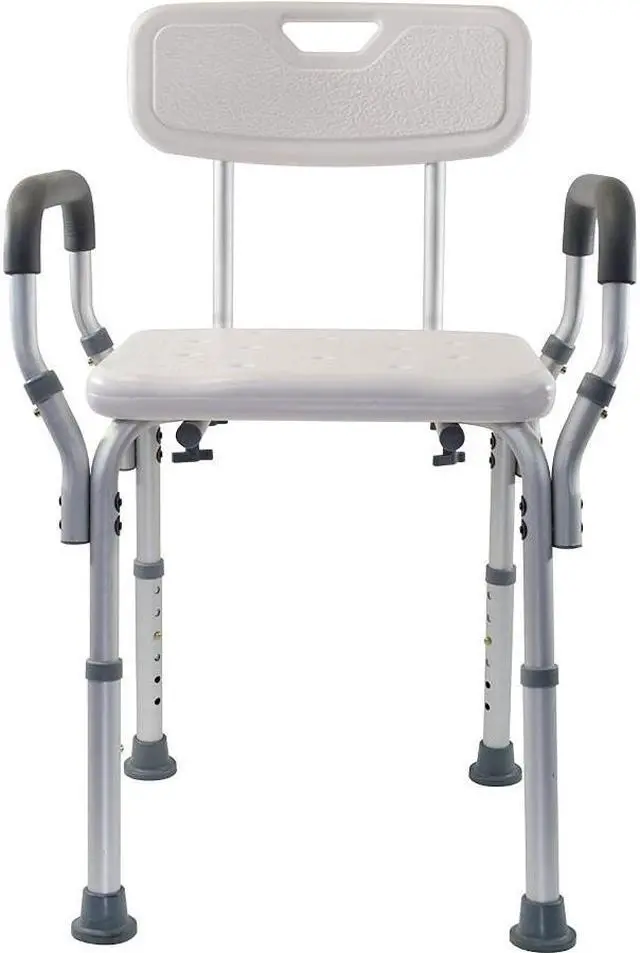 Main image of Height Adjustable Bathtub Shower Chair for Inside Shower, Portable Bath Seat, 300 lbs with Arms and Back, for Elderly, Adults and Disabled