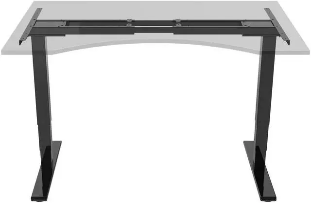 Alt view image 5 of 12 - Monoprice Dual Motor 3-Stage Sit-Stand Desk, v2, Black | Height Adjustable Desk with Dual Electric Motors, Three Stage Legs, and Programmable Controller - Workstream Collection