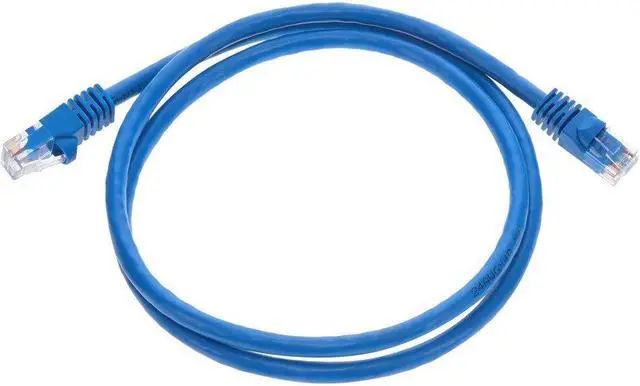 Alt view image 12 of 20 - Monoprice Cat6 Ethernet Patch Cable - Network Internet Cord - RJ45, Stranded, 550Mhz, UTP, Pure Bare Copper Wire, 24AWG, 3ft, Blue