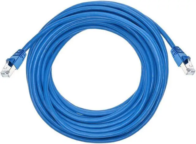 Alt view image 7 of 9 - Monoprice Cat6A Ethernet Patch Cable - 30 Feet - Blue | Network Internet Cord - RJ45, Stranded, 550Mhz, STP, Pure Bare Copper Wire, 10G, 26AWG