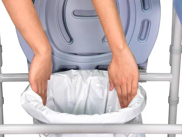 Alt view image 2 of 6 - Monoprice SevaCare Bedside Commode Disposable Liner with Draw String and Absorbent Pads(50 per box)