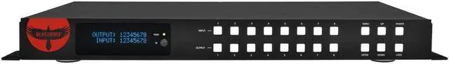 Alt view image 3 of 6 - Monoprice Blackbird Pro Series 4K 8x8 HDMI Matrix 8 in 8 Out HDMI 2.0, HDCP 2.2, HDR10+, Dolby Vision Atmos 7.1 CH ARC