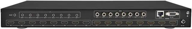 Alt view image 4 of 6 - Monoprice Blackbird Pro Series 4K 8x8 HDMI Matrix 8 in 8 Out HDMI 2.0, HDCP 2.2, HDR10+, Dolby Vision Atmos 7.1 CH ARC