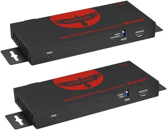 Main image of Monoprice Blackbird 18G HDBaseT 120M 4K60 Extender with KVM USB2.0
