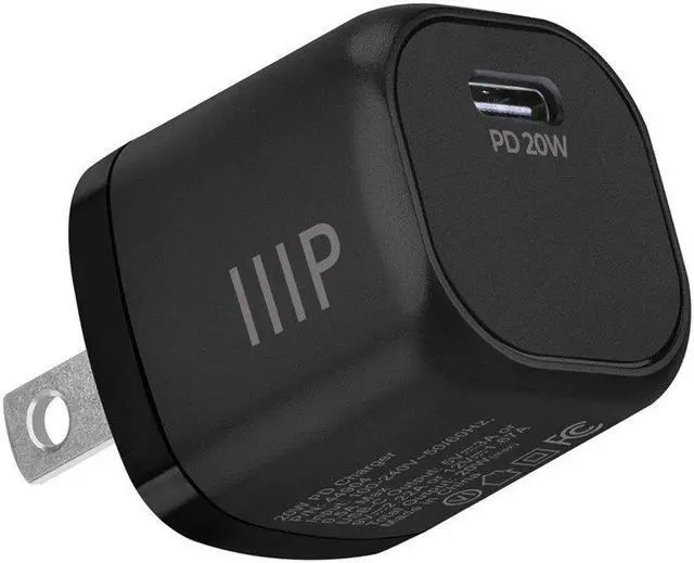 Main image of Monoprice 20W USBC Mini Cubic Wall Charger Black