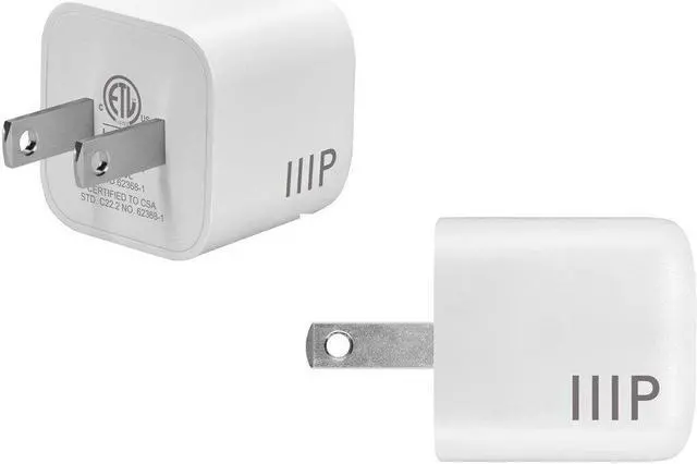 Alt view image 3 of 6 - Monoprice 33W USB-C Mini Cubic GaN Charger White