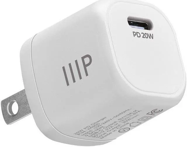 Main image of Monoprice 20W USBC Mini Cubic Wall Charger White