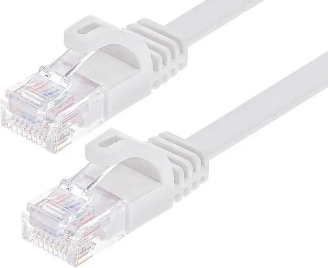 Alt view image 4 of 9 - Monoprice Cat6 Ethernet Patch Cable - 25 Feet - White | Snagless RJ45, Flat, 550MHz, UTP, Pure Bare Copper Wire, 30AWG, For Network Internet Modem Router Xbox PS3 Cord - Flexboot Series