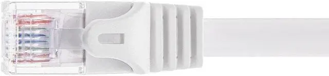 Alt view image 7 of 9 - Monoprice Cat6 Ethernet Patch Cable - 25 Feet - White | Snagless RJ45, Flat, 550MHz, UTP, Pure Bare Copper Wire, 30AWG, For Network Internet Modem Router Xbox PS3 Cord - Flexboot Series