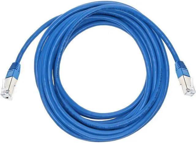Alt view image 7 of 9 - Monoprice Cat6A Ethernet Patch Cable - 20 Feet - Blue | Network Internet Cord - Zeroboot, RJ45, Stranded, 550Mhz, STP, Pure Bare Copper Wire, 10G, 26AWG - Entegrade Series