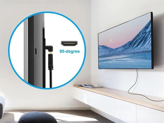 Alt view image 12 of 13 - Monoprice HDMI Port Saver (Male to Female) | 90-Degree