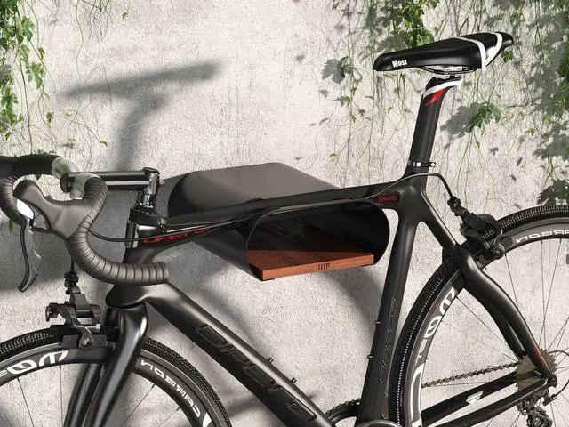 Alt view image 6 of 6 - Monoprice On-Wall Bike Mount and Display Rack with Shelf, Supports Bikes Up to 55 lbs, Compact Sturdy Design, Bike Storage, Bicycle Hanger, Bike Hook