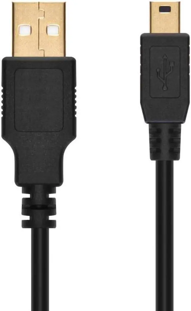 Alt view image 4 of 8 - Monoprice USB/Lightning Cable - 15 Feet - Black | USB-A to Mini-B, 5-Pin, 28AWG conductors