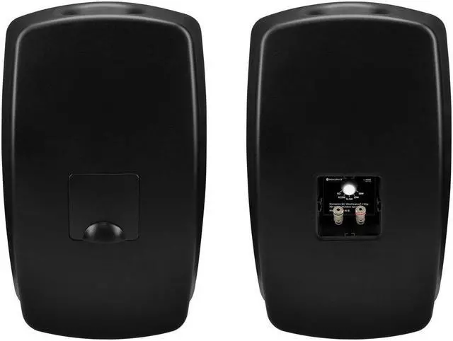 Alt view image 4 of 6 - Monoprice 8in. Weatherproof 2-Way 70V Indoor/Outdoor Speaker, Black (Each) For Use in Whole Home Audio Systems, Restaurants, Bars, Retail Stores, Patio, Pools or Spa Areas