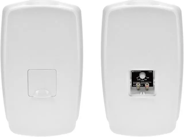 Alt view image 4 of 6 - Monoprice WS-7B-82-W 8in. Weatherproof 2-Way 70V Indoor/Outdoor Speaker, White (Each) For Use In Whole Home Audio Systems, Restaurants, Bars, Retail stores, Patio, Poolside, Garage