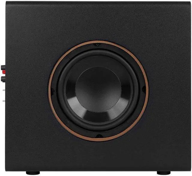 Alt view image 6 of 6 - Monoprice CSW-8: 8" 100-Watt Compact Subwoofer, High-Level Speaker Inputs, Crossover Setting, RCA Inputs