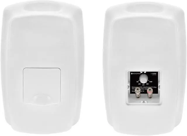 Alt view image 4 of 6 - Monoprice WS-7B-52-W 5.25in. Weatherproof 2-Way 70V Indoor/Outdoor Speaker, White (Each) For Use In Whole Home Audio Systems, Restaurants, Bars, Retail stores, Patio, Poolside, Garage