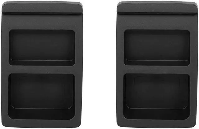 Alt view image 6 of 6 - Monoprice Tilted Wedge Desktop Speaker Stands (Pair) for Small Sized Speakers, Anti-Vibration, 15 Degrees of Tilt, For Bookshelf Speakers and Studio Monitors