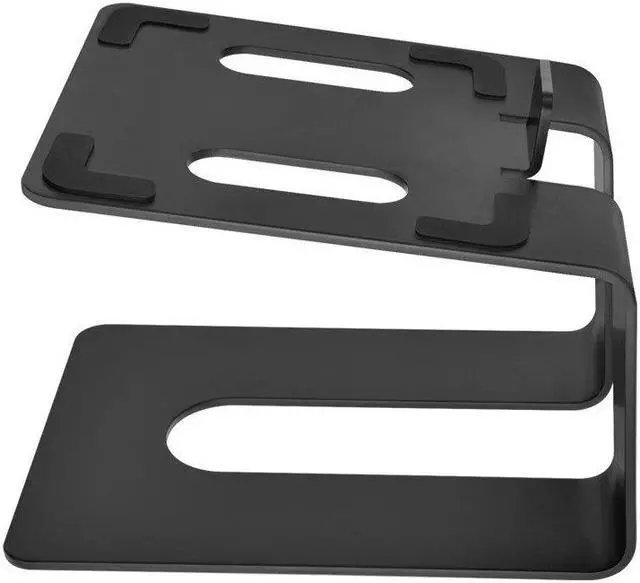 Alt view image 3 of 6 - Monoprice Tilted Metal Desktop Bookshelf Speaker Stands Risers Pair with Vibration Absorption Pads, Supports up to 33lbs with 10° of Tilt, Perfect for Most Fit Bookshelf Speakers and Studio Monitors