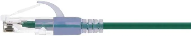 Alt view image 7 of 10 - Monoprice Cat6A Ethernet Patch Cable - 14 Feet - Green (10 Pack) Snagless RJ45 550Mhz UTP Pure Bare Copper Wire 10G 30AWG - SlimRun Series