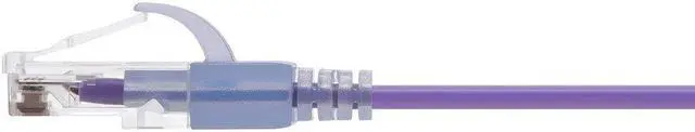 Alt view image 6 of 8 - Monoprice Cat6A Ethernet Patch Cable - 1 Feet - Purple (10 Pack) Snagless RJ45 550Mhz UTP Pure Bare Copper Wire 10G 30AWG - SlimRun Series