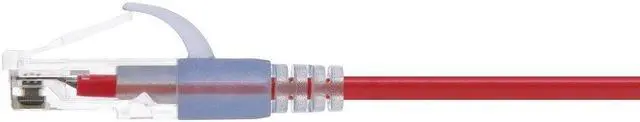 Alt view image 6 of 6 - Monoprice Cat6A Ethernet Patch Cable - 3 Feet - Red (5 Pack) Snagless RJ45 550Mhz UTP Pure Bare Copper Wire 10G 30AWG - SlimRun Series