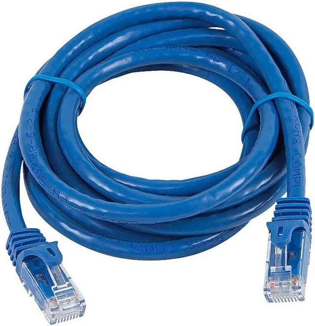 Alt view image 12 of 14 - Monoprice Flexboot Cat5e Ethernet Patch Cable - Network Internet Cord - RJ45, Stranded, 350Mhz, UTP, Pure Bare Copper Wire, 24AWG, 7ft, Blue