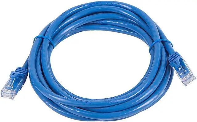 Alt view image 13 of 15 - Monoprice Flexboot Cat5e Ethernet Patch Cable - Network Internet Cord - RJ45, Stranded, 350Mhz, UTP, Pure Bare Copper Wire, 24AWG, 10ft, Blue