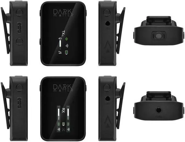 Alt view image 4 of 6 - Dark Matter by Monoprice 2.4GHz Digital Wireless Lavalier Streaming Microphone