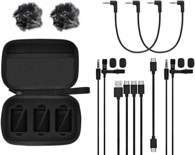 Alt view image 6 of 6 - Dark Matter by Monoprice 2.4GHz Digital Wireless Lavalier Streaming Microphone