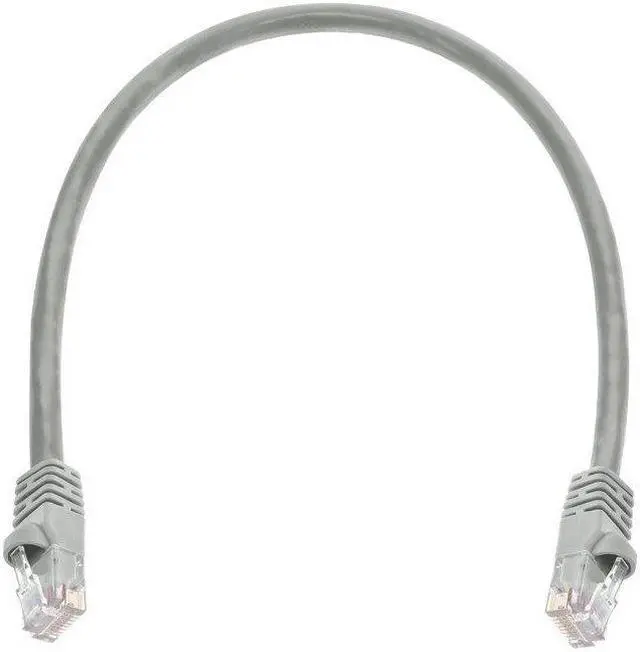 Alt view image 6 of 8 - Monoprice Cat6 Ethernet Patch Cable - Network Internet Cord - RJ45, Stranded, 550Mhz, UTP, Pure Bare Copper Wire, 24AWG, 1ft, Gray
