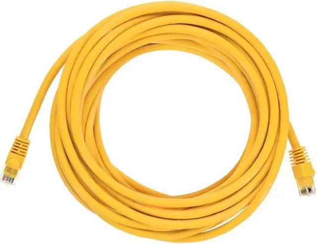 Alt view image 14 of 16 - Monoprice Cat5e Ethernet Patch Cable - 25 Feet - Yellow | Network Internet Cord - RJ45, Stranded, 350Mhz, UTP, Pure Bare Copper Wire, 24AWG
